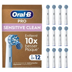 Oral‑B Ανταλλακτικές κεφαλές Sensitive Clean 12 τεμ. - Λευκό