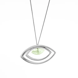 Morellato Gold‑Plated Stainless Steel Necklace Green 60 cm (S5802)