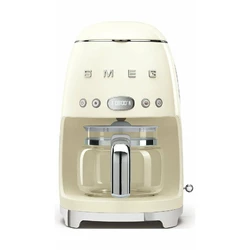Smeg DCF02CREU Προγραμματιζόμενη Καφετιέρα Φίλτρου 50's Style Κρεμ (Beige) 1050W
