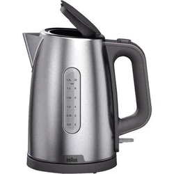 Braun Houshold Βραστήρας PurShine WK 1500 GY (ανοξείδωτος/γκρι, 1,7 λίτρο, 2200 W)