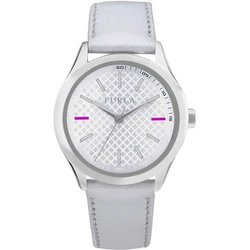 Furla Women's 35mm Quartz Watch with Silver Case and White Leather Strap R4251101504
