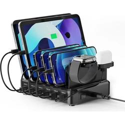 Ewent Βάση Φόρτισης 130W με 4x USB-C & 2x USB-A (EW1335) Μαύρο