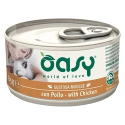 Oasy World of Love Wet Food for Adult Cats - Canned Chicken Grain-Free 85g