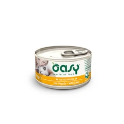 Oasy Gustosa Mousse Wet Food for Adult Cats Can with Liver Grain-Free 85g