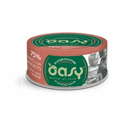 Oasy World Of Love Adult Wet Cat Food Can with Shrimps & Tuna 70 g - Grain-free & Gluten-free