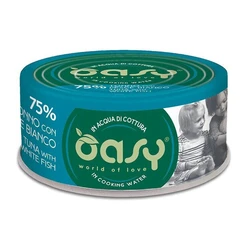 Oasy World Of Love Wet Food for Adult Cats - Can with Tuna & Fish 70g