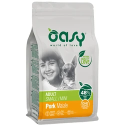 Oasy World Of Love 2.5kg Dry Food for Adult Small Breed Dogs with Pork