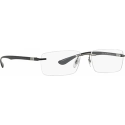 Ray Ban Men's Metal Frame Glasses RB8724 1000 — Black (RX8724-1000-56), Size 56/17/145