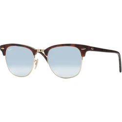 Ray Ban Clubmaster Unisex Sunglasses RB3016 114530 (Brown Tortoise Frame, Silver Mirror Lens)