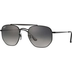 Ray Ban The Marshal II Unisex Sunglasses RB3648 002/71 — Black Metal Frame, Black Gradient Lens, 54/21/145