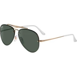 Ray Ban Blaze Aviator Ανδρικά Γυαλιά Ηλίου RB3584N 9050/71 Χρυσός Μεταλλικός Σκελετός Πράσινος Polarized Φακός
