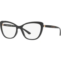 Dolce & Gabbana Women's Acetate Butterfly Eyeglass Frame Black DG5039 501
