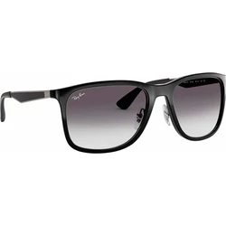 Ray Ban Men's Sunglasses RB4313 601/8G — Black Acetate Frame with Black Degrade Lenses