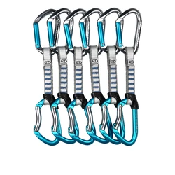 Climbing Technology / Skylotec Salto Set NY 12 cm - 6-pack Quickdraws (Titanium Electric Blue)