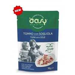Oasy Love Υγρή Τροφή για Γάτες σε Φακελάκι με Τόνο 70gr