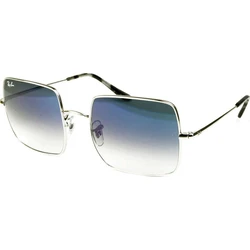 Ray Ban Square Women's Sunglasses Silver Metal Frame Blue Gradient Lens RB1971 9149/3F