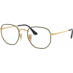 Ray Ban Hexagonal Metal Optical Frame Glasses Black RB6448 2991 (54)