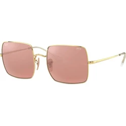 Ray Ban Square Γυναικεία Γυαλιά Ηλίου με Γκρι Μεταλλικό Σκελετό και Ροζ Φακό RB1971 001/3E