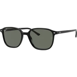 Ray Ban Leonard Unisex Sunglasses - Black Acetate Frame, Green Polarized Lens RB2193 901/58