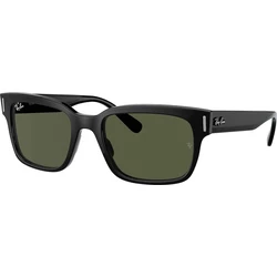Ray Ban Jeffrey RB2190-901/31 Men's Sunglasses — Black Acetate Frame, Green Gradient Lenses (55/20/145)