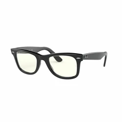 Ray Ban Wayfarer Unisex Sunglasses Black Acetate Frame with Grey Photochromic Lenses RB2140 901/5F