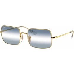 Ray Ban Rectangle Γυναικεία Γυαλιά Ηλίου RB1969 001/GA — Χρυσός Μεταλλικός Σκελετός, Μπλε Ντεγκραντέ Φακοί, 54