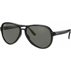 Ray Ban Vagabond Unisex Sunglasses RB4355 601/B1 — Black Acetate Frame, Black Lenses, 58mm