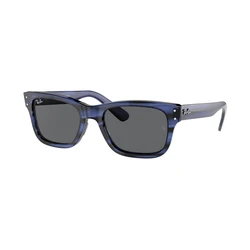 Ray Ban Burbank Unisex Sunglasses RB2283 1339B1 — Brown Tortoise Acetate Frame, Black Lenses, 52mm