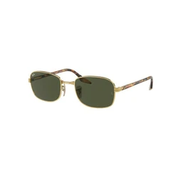 Ray Ban Unisex Sunglasses RB3690 001/31 — Gold Metal Frame, Green Lens, 54mm