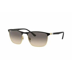 Ray Ban Ανδρικά Γυαλιά Ηλίου RB3686 187/32 Μαύρος Σκελετός Καφέ Φακός 57