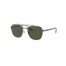 Ray Ban Unisex Sunglasses RB3688 004/31 - Grey Metal Frame with Green Lens