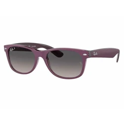 Ray Ban Wayfarer Unisex Sunglasses Purple Acetate Frame with Black Degraded Polarized Lens RB2132 6606/M3