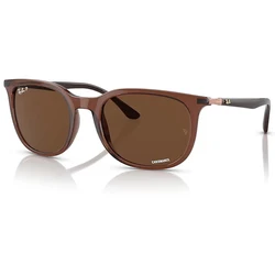 Ray Ban Unisex Γυαλιά Ηλίου RB4386 6652/AN — Καφέ Σκελετός, Καφέ Polarized Φακοί, 54/18/145