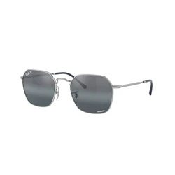 Ray Ban Jim RB3694 Unisex Sunglasses - Silver Metal Frame, Grey Polarized Lenses (RB3694 9242/G6)