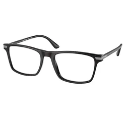 Prada Men's Acetate Eyeglass Frame PR01WV-11F1O1 — Black — 52/18/140