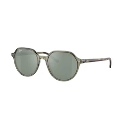 Ray Ban Thalia Unisex Sunglasses – Green Acetate Frame, Green Mirror Lens – RB2195 66355C