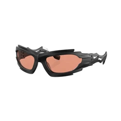 Burberry Men's Sunglasses BE4384-346474 Black Acetate Frame with Orange Photochromic Lenses