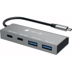Techly Hub USB 3.2 2x USB‑A / 2x USB‑C