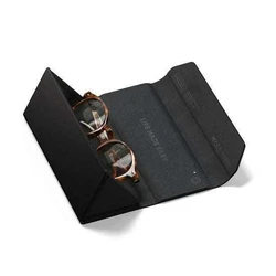 Satechi FindAll Glasses Case (Vegan Leather) with Apple Find My Tracker - Black