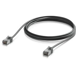 Ubiquiti F/UTP Cat.6a (Gigabit) Καλώδιο Ethernet Εξωτερικού Χώρου Μαύρο 2M