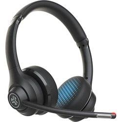 JLab GO Work Wireless On-Ear Multimedia Headphones with Microphone, 3.5mm Jack & Bluetooth
