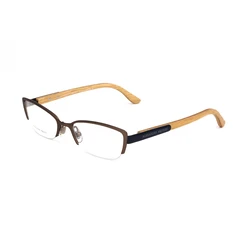 Alexander McQueen Women's Metal Eyeglass Frame Blue