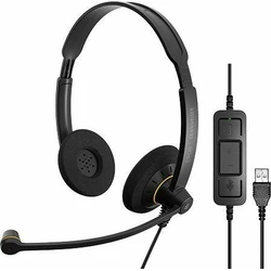 EPOS SC60USB ML On-Ear Multimedia Ακουστικά με Μικρόφωνο και Σύνδεση USB-A