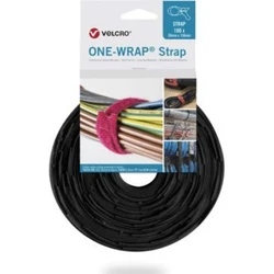 VELCRO One Wrap Strap 20 mm x 330 mm, 100 pieces, flame retardant, Black