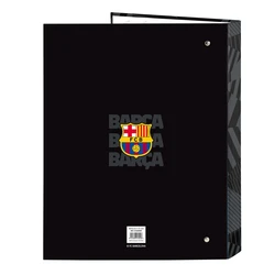 Safta F.C. Barcelona Folio Cardboard 4 Rings Binder Black