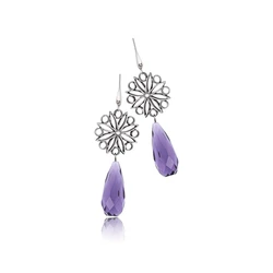 Time Force Lilac Dangling Earrings S0303656