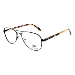 Titto Bluni Men's Metal Eyeglass Frame Black TB2966-C2 (S0348663)