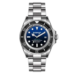 Bobroff Ανδρικό Ρολόι 44mm Αυτόματο με Ασημί Μεταλλικό Μπρασελέ BOBF003AC
