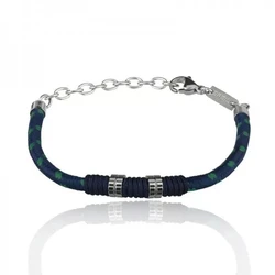 Breil Men's Bracelet TJ2786 - Blue Fabric Bracelet 20 cm