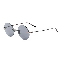 Belstaff Unisex Sunglasses Black Metal Frame Black Lens EASTHAM-BLK-47